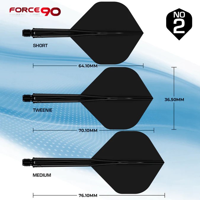 Force 90 Black No.2 Size Guide