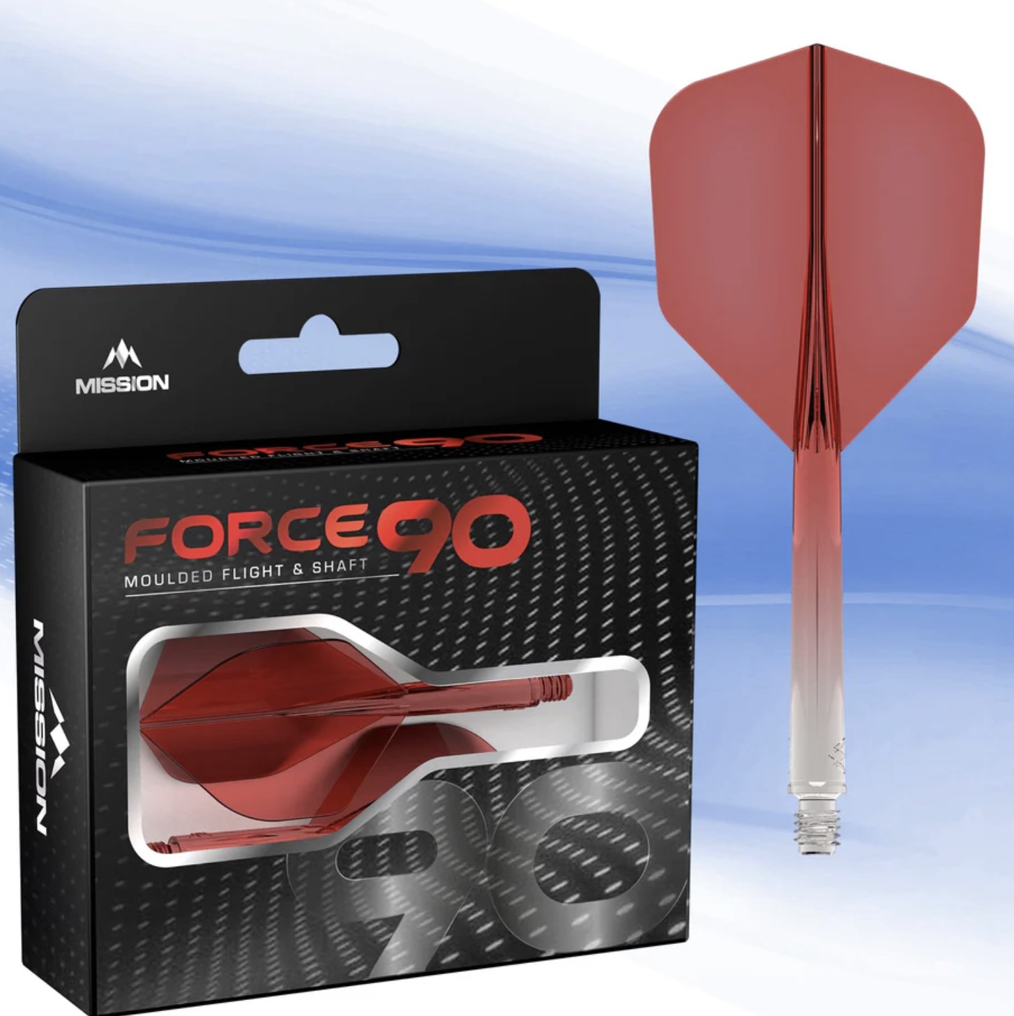 Mission Force 90 All In One System - Standard No6 - Gradient - Transparent Red