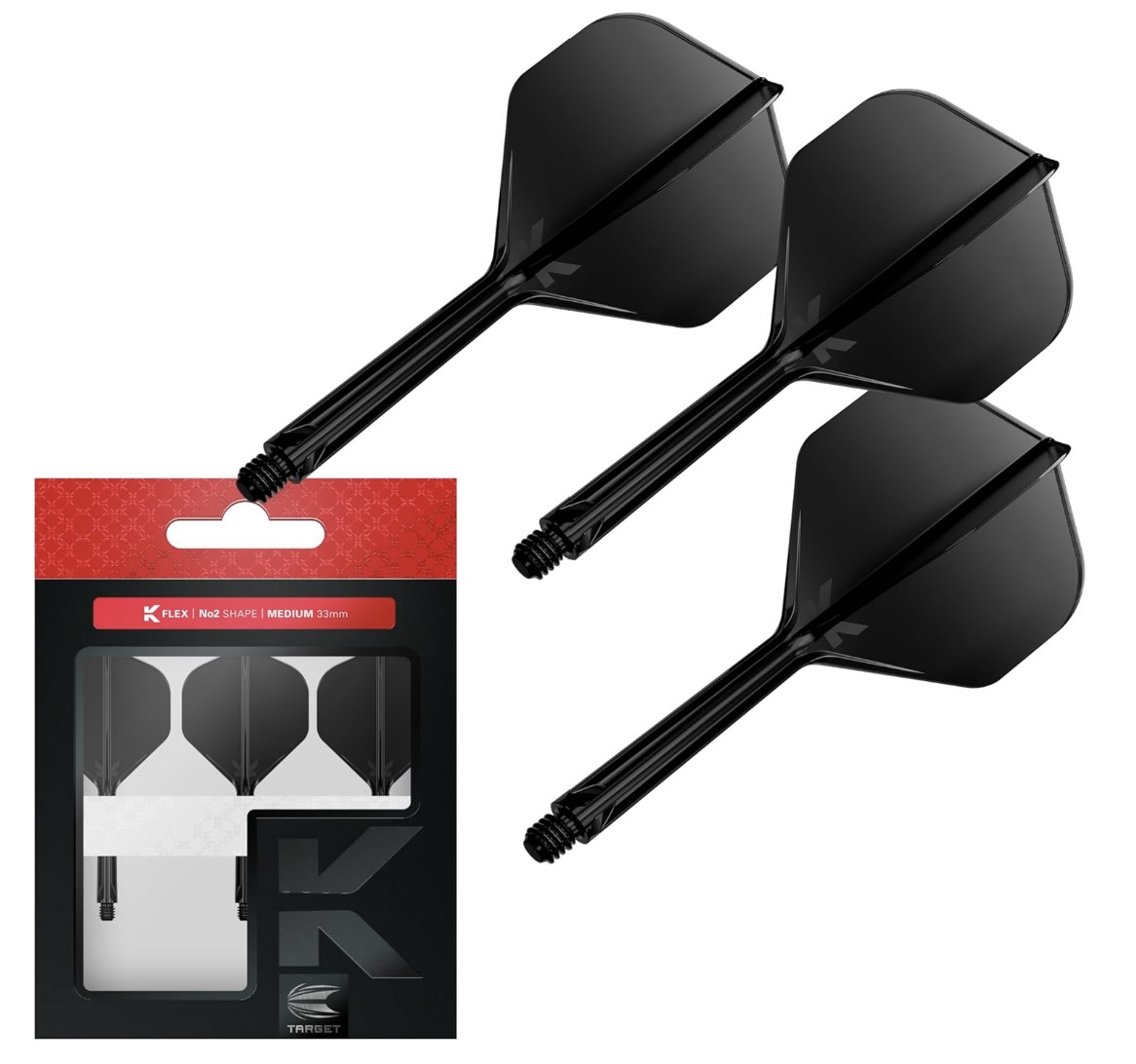 Target K-Flex NO2 Black All-in-One Dart Flights