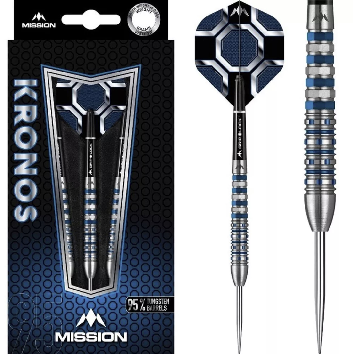 *Rare* Mission Kronos 26g 95% Tungsten Darts