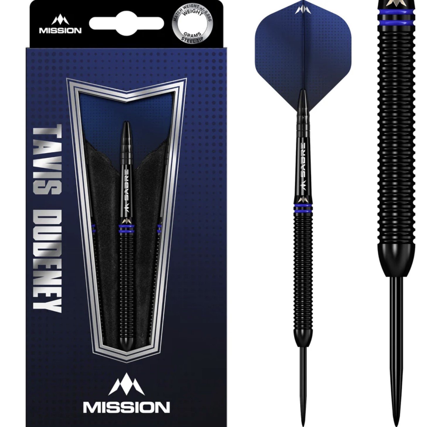Mission - Tavis Dudney 90% Tungsten Black PVD Darts
