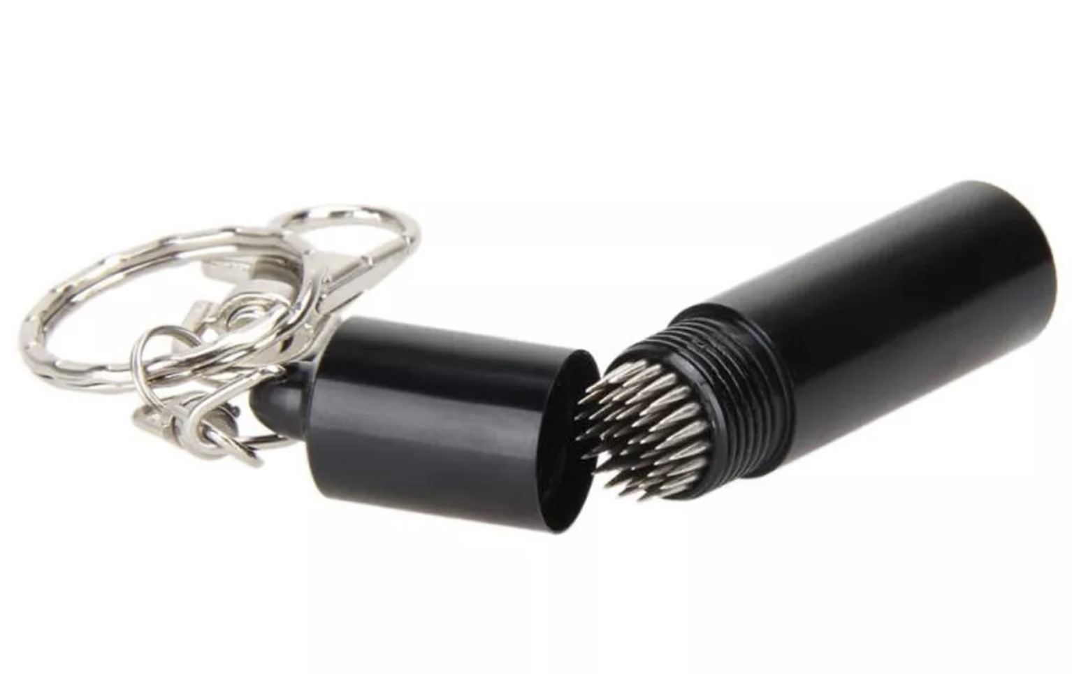Pool / Snooker Cue Tip Pick Keyring - Black