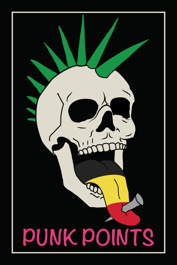 Punk Points Belgium Black Vector Copy