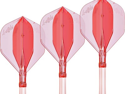 L-Style L-System Integrated Flights & Shafts L1 Standard Clear Red