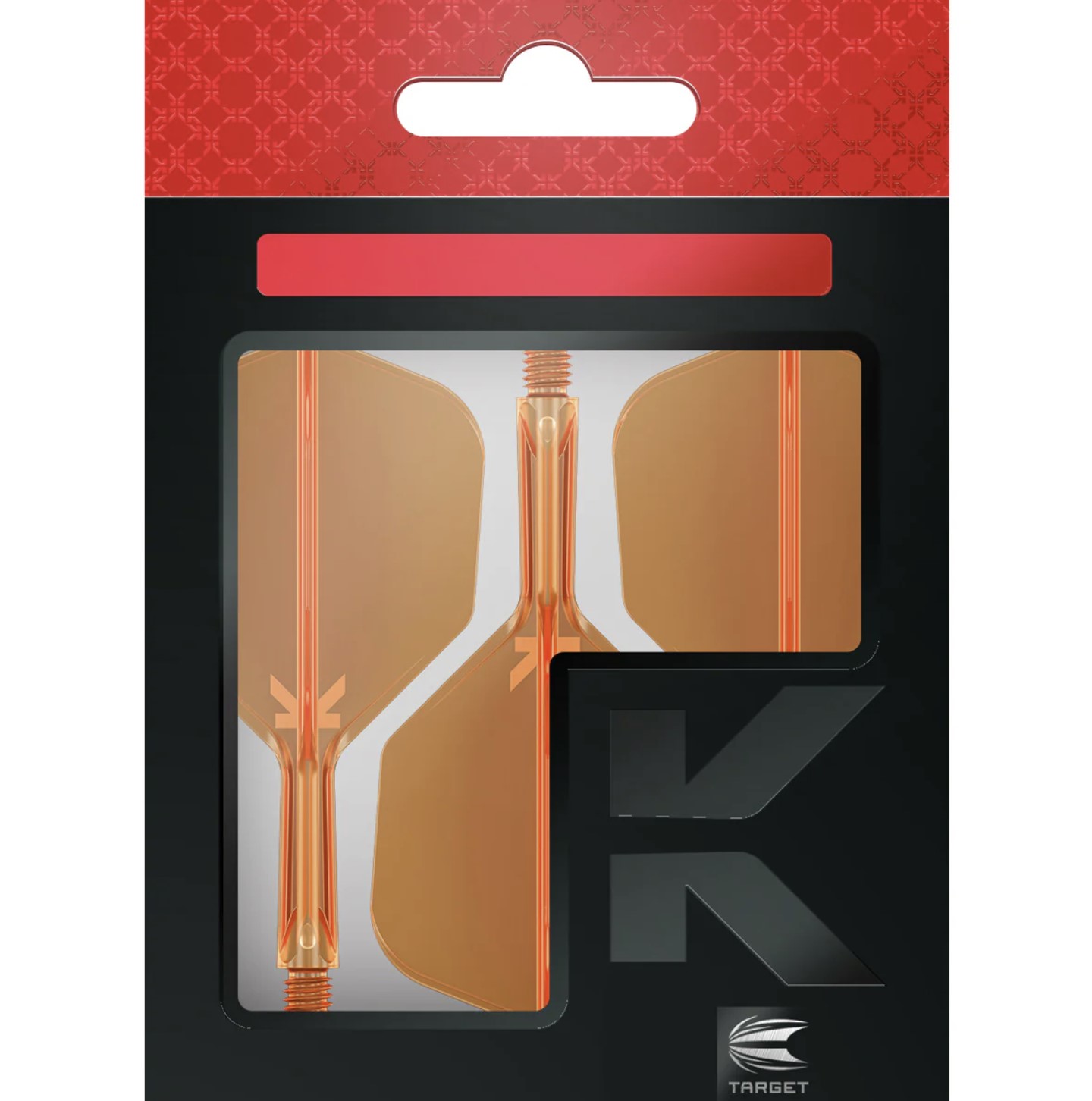 Target K-Flex NO6 Neon Orange All-in-One Dart Flights