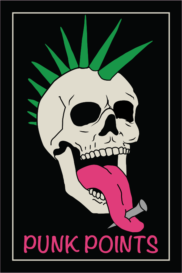 Punk Points Black PNG